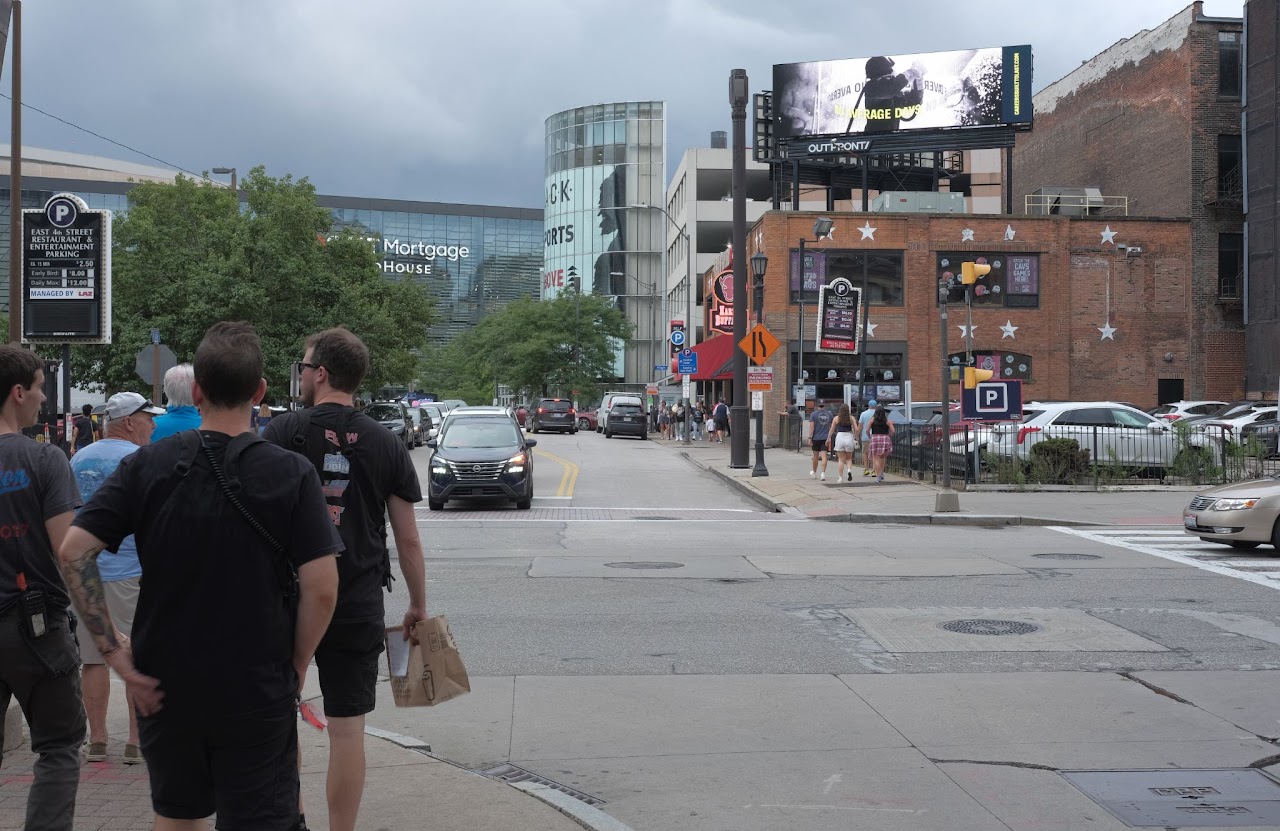 BlueForge Alliance 'No Average Days' OUTFRONT digital billboard, East 4th Street, Cleveland