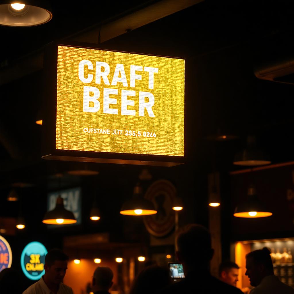 Bar Screen — real DOOH placement