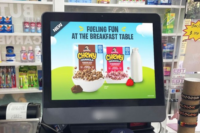 C-Store Checkout — real DOOH placement