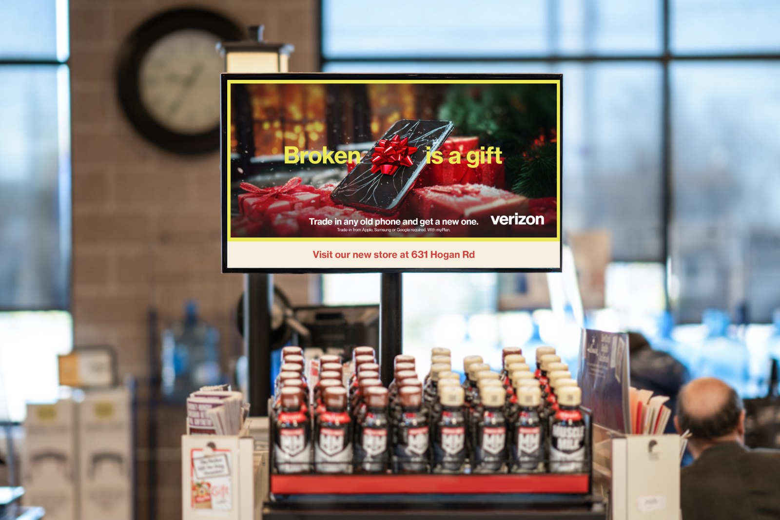 Grocery Endcap — real DOOH placement