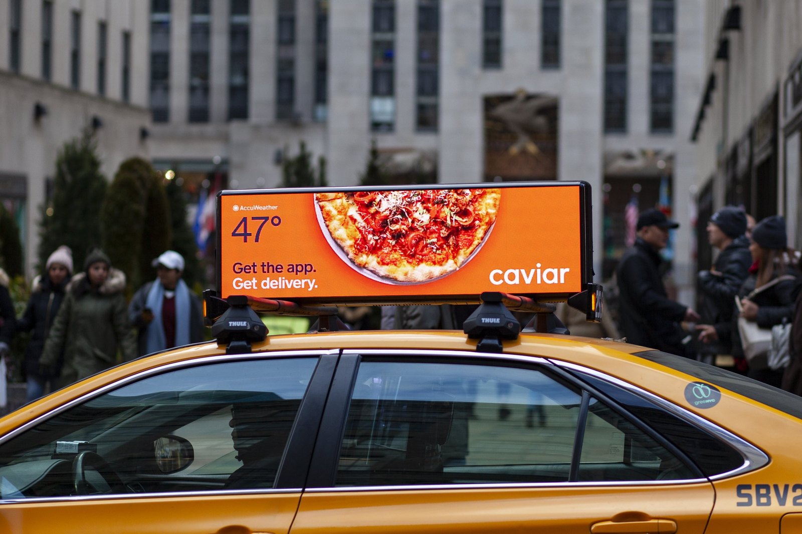 Taxi Top — real DOOH placement