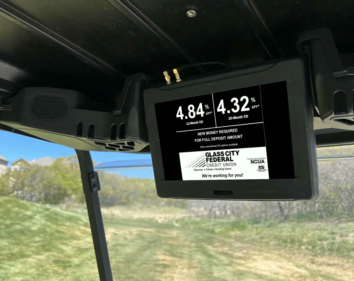 Golf Cart Fleet — real DOOH placement