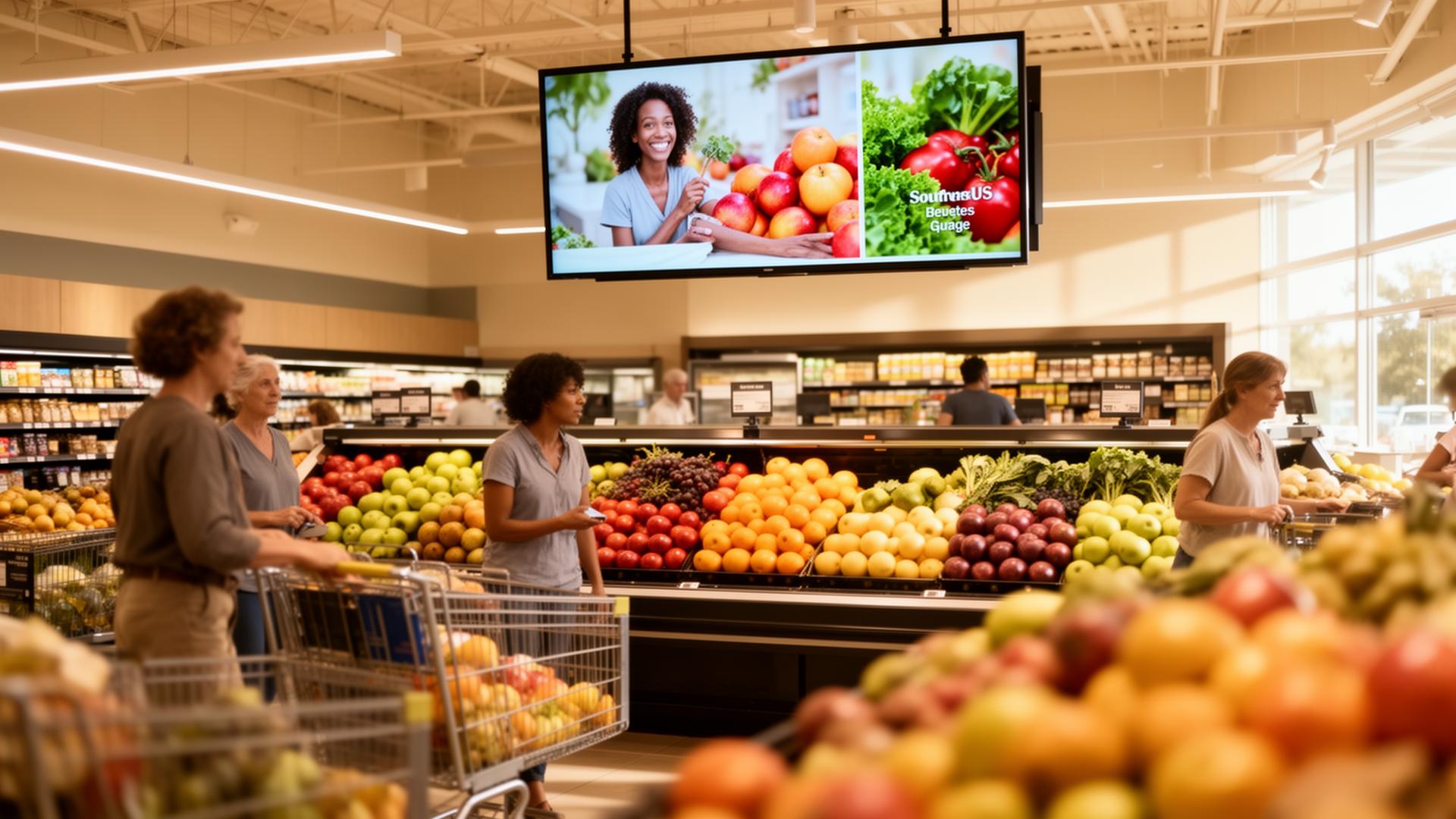 Grocery In-Store — real DOOH placement